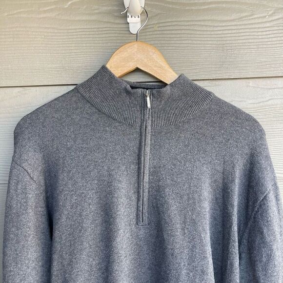 J Hilburn cashmere/silk blend pullover sweater - Picture 3 of 8
